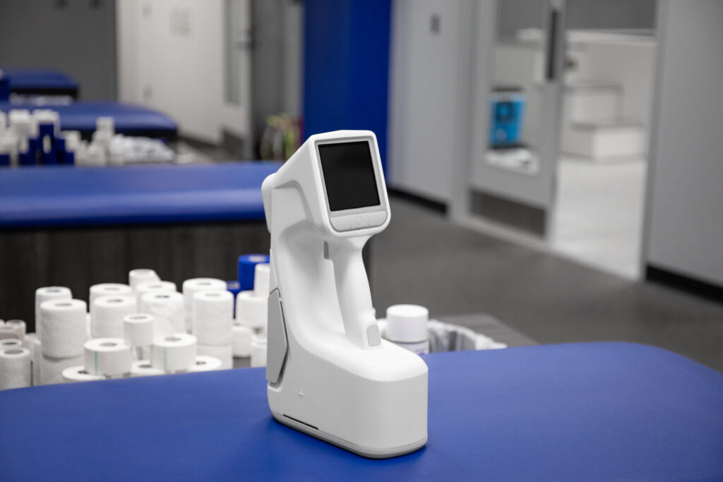 MC2 portable X-ray sits in the athletic training room.